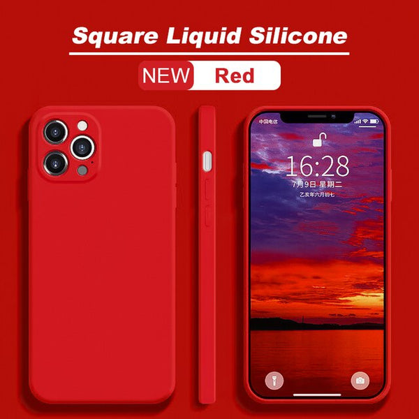 Red silicon iPone 14 case