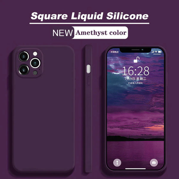 Purple silicon iPone 14 case