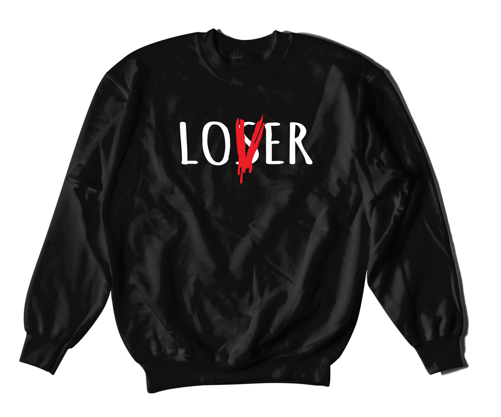 Lover Over Loser Crewneck Sweater Family First Apparel