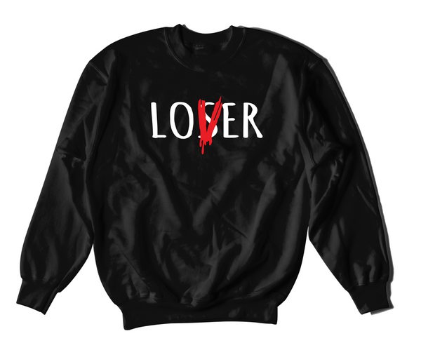 Black Lover over loser crewneck sweater
