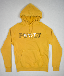 Unisex Yellow Vintage Dyed Hoodie