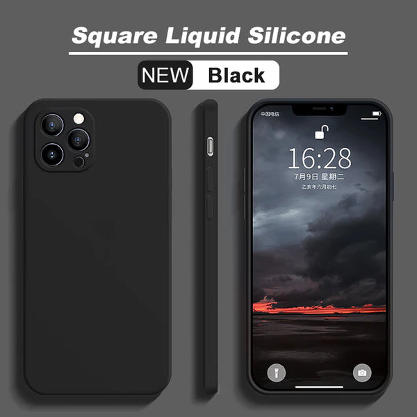 Black silicon iPone 14 case