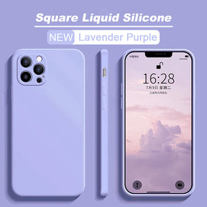 Lavender purple silicon iPone 14 case