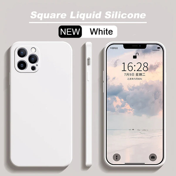 White silicon iPone 14 case